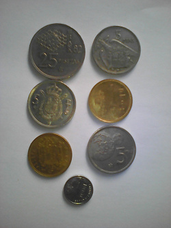 Отдается в дар «Монеты Испании»