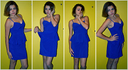 Отдается в дар «Синее платье размер 42 на рост до 165»