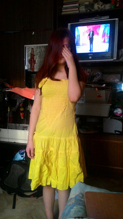 Отдается в дар «Шикарное желтое летнее платье 42-44 р-р»