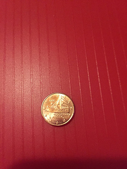 Отдается в дар «Монета один евро цент»
