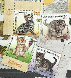 Отдается в дар «Серия марок «Котята»»