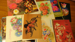 Отдается в дар «Еще открытки с цветами»