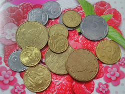 Отдается в дар «Украинские монеты.»