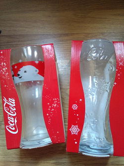 Отдается в дар «Бокалы Coca Cola»