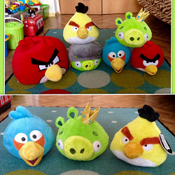 Отдается в дар «Мягкие игрушки Angry Birds»