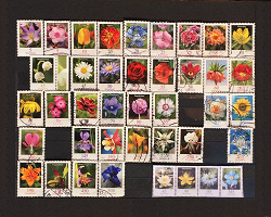 Отдается в дар «Почтовые марки Германии «Цветы»»