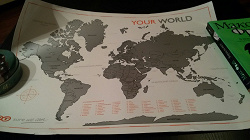 Отдается в дар «Карта мира для обозначения стран, где вы побывали»