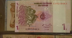Отдается в дар «Банкнота Конго»