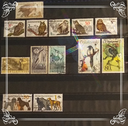 Отдается в дар «Бабочки и птицы на почтовых марках мира.»