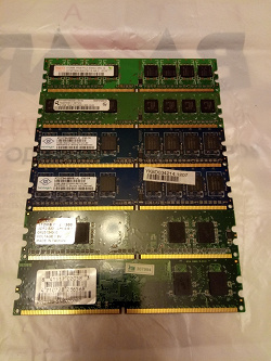 Отдается в дар «Оперативная память DDR2 512x6»