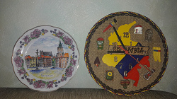 Отдается в дар «Декоративная настенная тарелка «Варшава»»