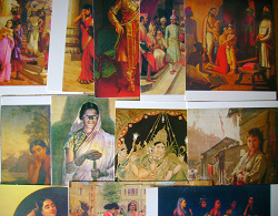 Отдается в дар «Открытки с репродукциями картин индийских худржников»