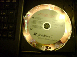Отдается в дар «Диск лицензионный Windows 7 Pro»