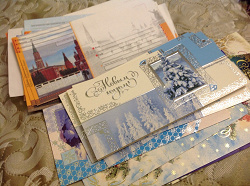 Отдается в дар «Новогодние открытки и почтовые конверты»