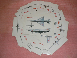 Отдается в дар «набор открыток Советские самолёты (Боевые самолёты СССР)»