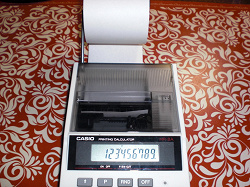 Отдается в дар «портативный кассовый аппарат — калькулятор+минипринтер для чеков НОВЫЙ»