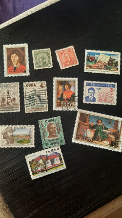 Отдается в дар «Почтовые марки Кубы 50-60-е гг.»