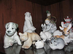 Отдается в дар «Фигурки декоративные: мишка и собака»
