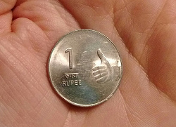 Отдается в дар «В коллекцию — 1 рупия 2008 Индия»