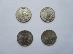 Отдается в дар «4 кучки монет»