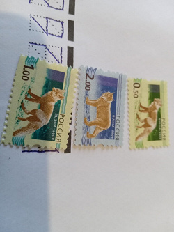 Отдается в дар «Животные (звери). MNH. Стандартные марки России 2010 года.»