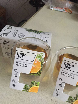Отдается в дар «Чай Hello tea апельсин — розмарин»