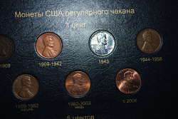 Отдается в дар «Монеты 1 цент США»