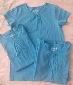Отдается в дар «3 голубые футболки для девочки рост 152»