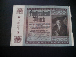 Отдается в дар «Fünftausend Mark aus dem Jahr 1922.»