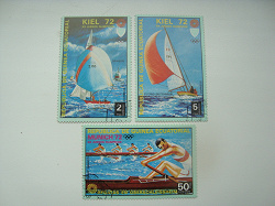 Отдается в дар «Парусный и гребной спорт на Олимпиаде 1972. марки Экв. Гвинеи.»