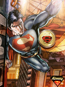 Отдается в дар «Копия монеты 100-долларов с Суперменом»