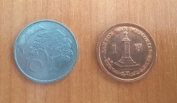 Отдается в дар «10 центов Намибии»