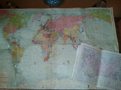 Отдается в дар «Карта мира СССР»