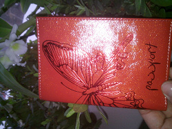 Отдается в дар «Обложка для паспорта с бабочкой»