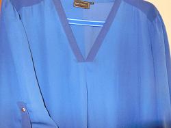 Отдается в дар «Туника блуза темно синяя, р-р 60»