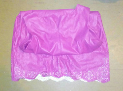 Отдается в дар «розовое платье из кожзама. 46 размер.»