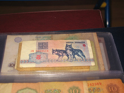 Отдается в дар «белорусская банкнота с волками»