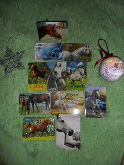 Отдается в дар «Календарики с лошадками в коллекцию»