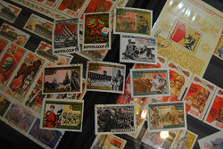 Отдается в дар «50-летие Вооруженных сил СССР. Почтовые марки.»