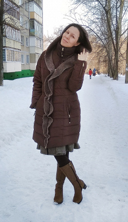Отдается в дар «Зимнее пальто 44-46 размер»