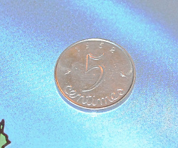 Отдается в дар «Монета 5 сантимов Франции1962 года»