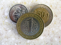 Отдается в дар «монета 1 лира Турция»