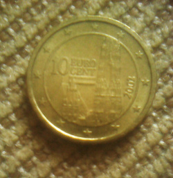 Отдается в дар «Монета 10 ец Австрии»