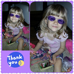Отдается в дар «Детские очки «мне все фиолетово»»