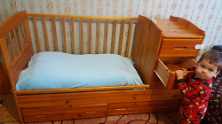 Отдается в дар «Детская кроватка-трансформер»