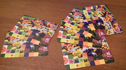 Отдается в дар «Календарики 2012 Миэль цветы, 6 шт. в одни руки.»