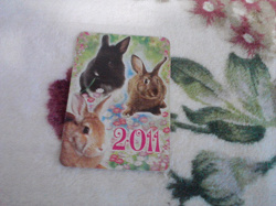 Отдается в дар «Календарик с зайчиками»