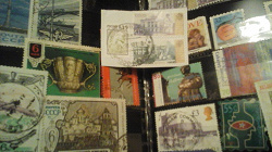 Отдается в дар «марки с конверта»