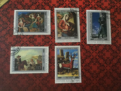 Отдается в дар «Живопись. Почтовые марки СССР.»