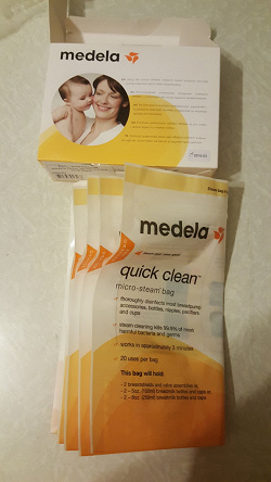 Отдается в дар «Medela пакеты для паровой стерилизации в микроволновой печи»